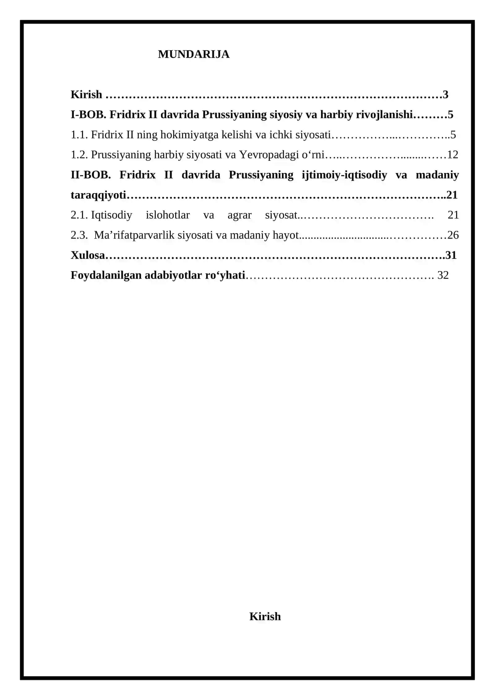 Prussiya qirolligi Fridrix II davrida (1740-1786) 2