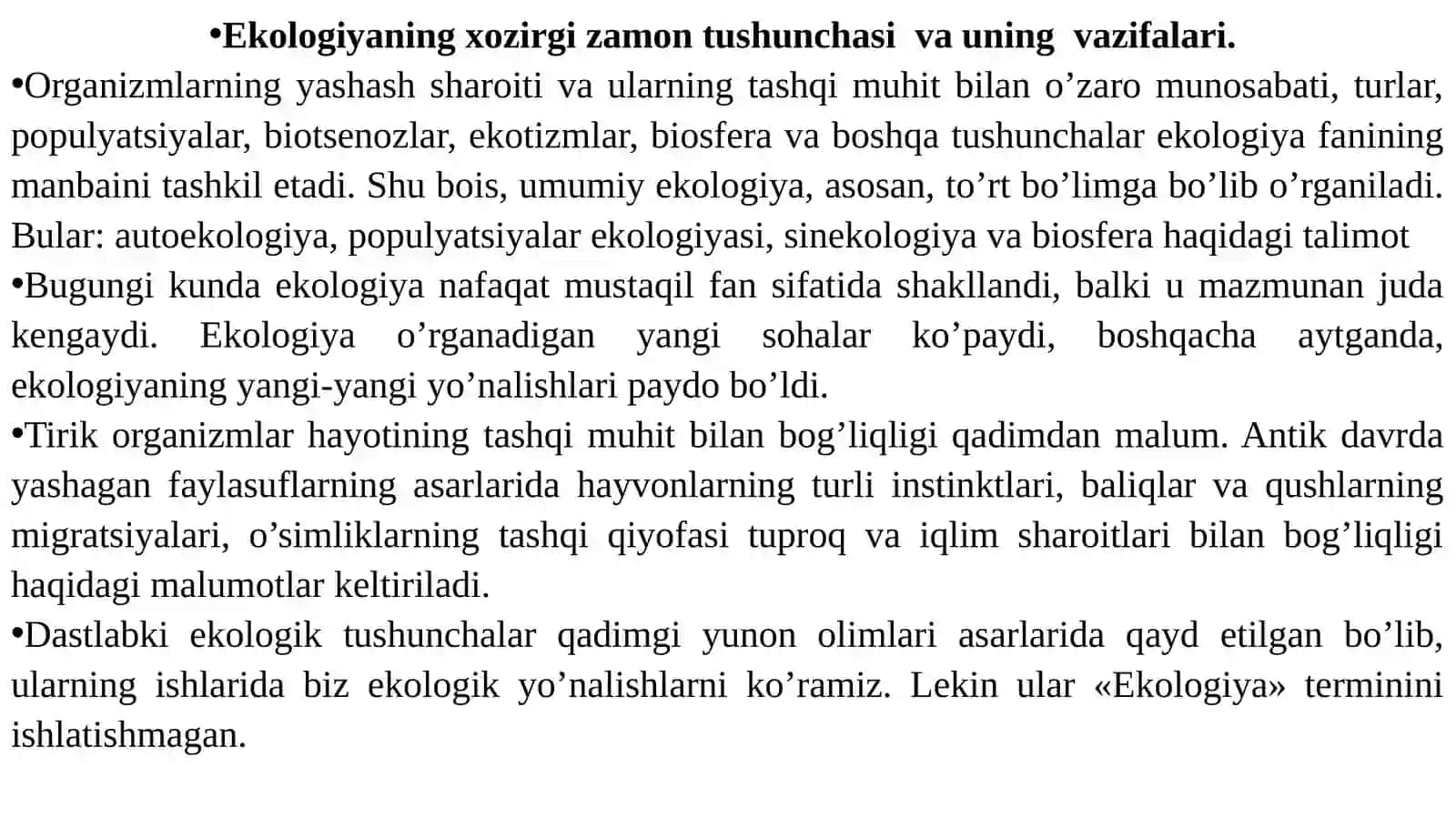 Qoraqolpoǵistonda ekologiya ilimining rivojlanish tarixi 2