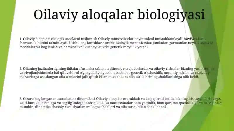 Oilaviy Munosabatlarning Ildizlari Va Attraksiya 2