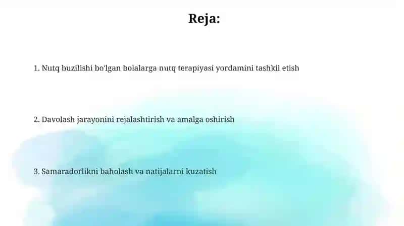 Nutqida nuqsoni boʻlgan bolalarga logopedik yordamni tashkil etish 2