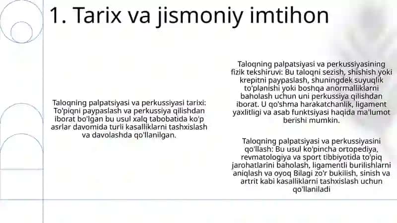 Taloqning Palpatsiyasi Va Perkussiyasi 2