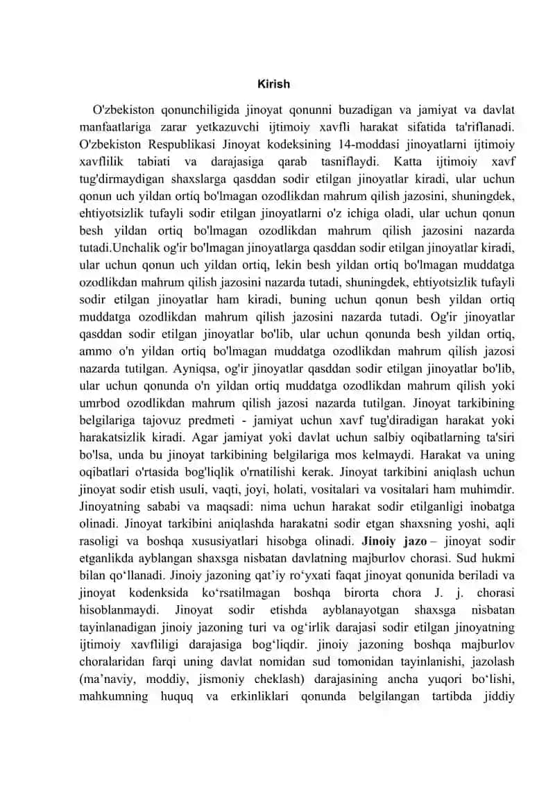 Ozodlikni cheklash tariqasidagi jazoni шокщ уешыр tartibi 2