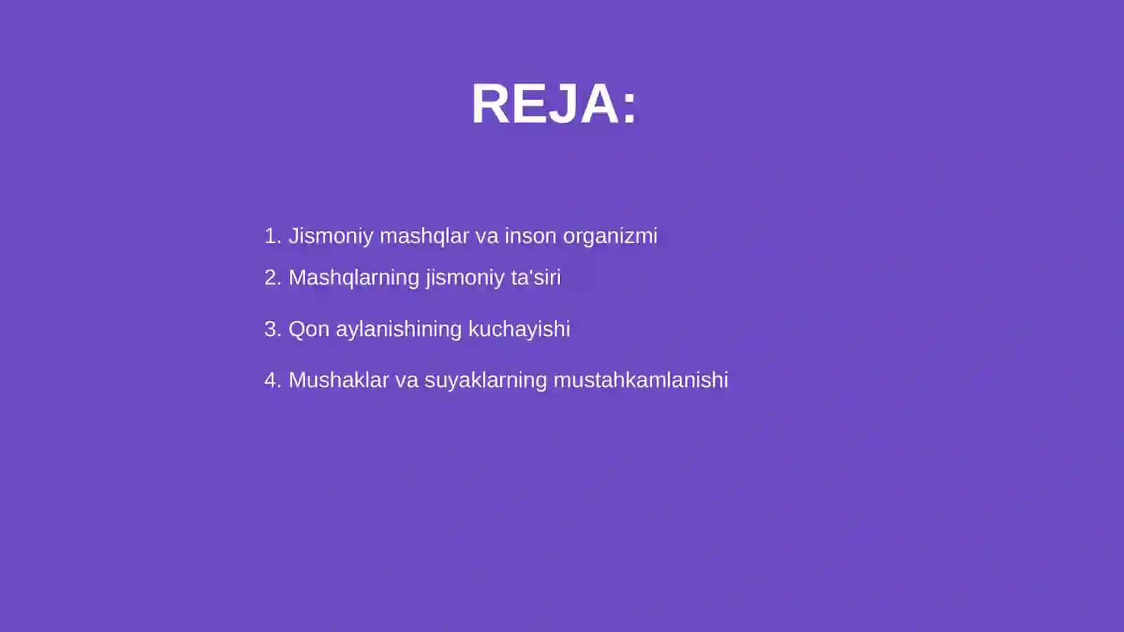Jismoniy mashqlar va inson organizmi 2