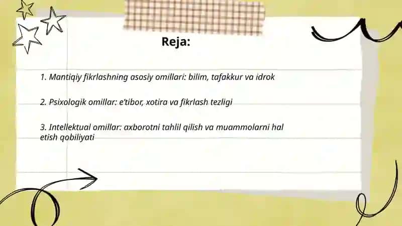 Mantiqiy fikrlashning omillari,talab va mezonlari 2