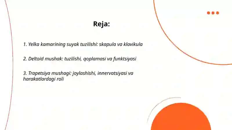 Yelka kamari va yelka mushaklari.Bilak mushaklari.Qo‘l kafti mushaklari 2