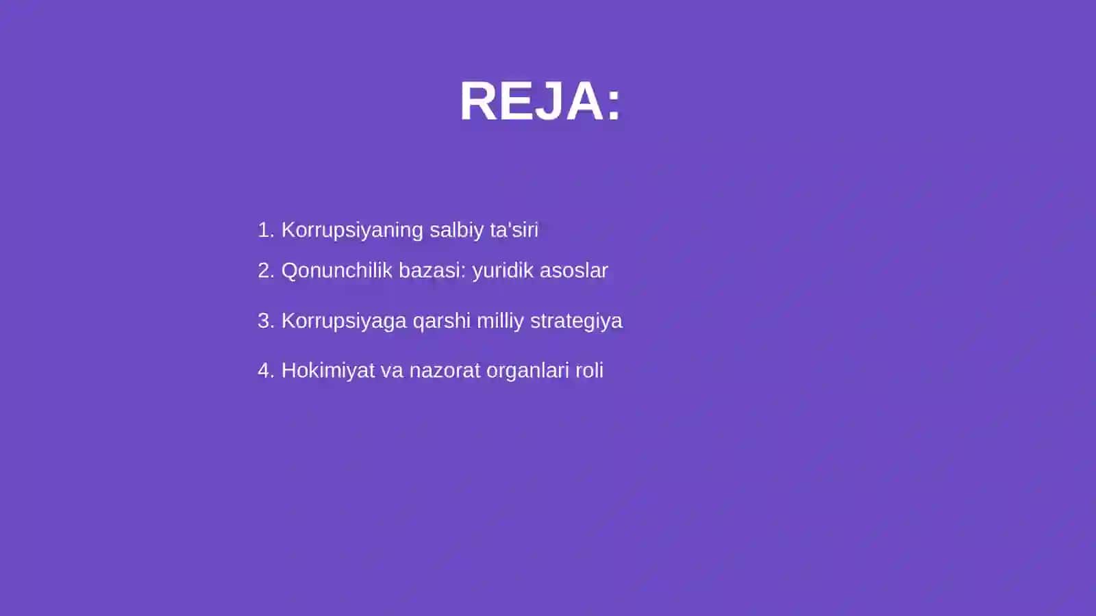 Oʻzbekiston Respublikasida korrupsiyaga qarshi kurashish chora-tadbirlari 2