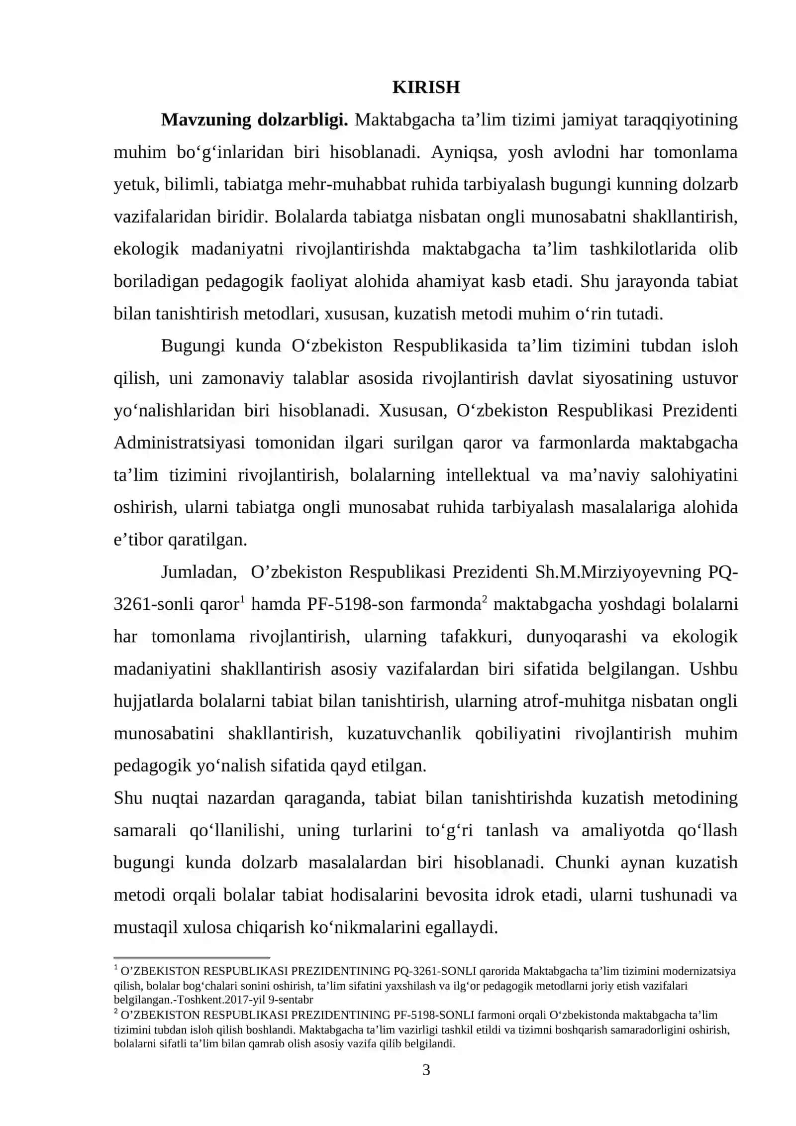 Tabiat bilan tanishtirishda kuzatish metodi va turlarini o’ziga xosliklari 2