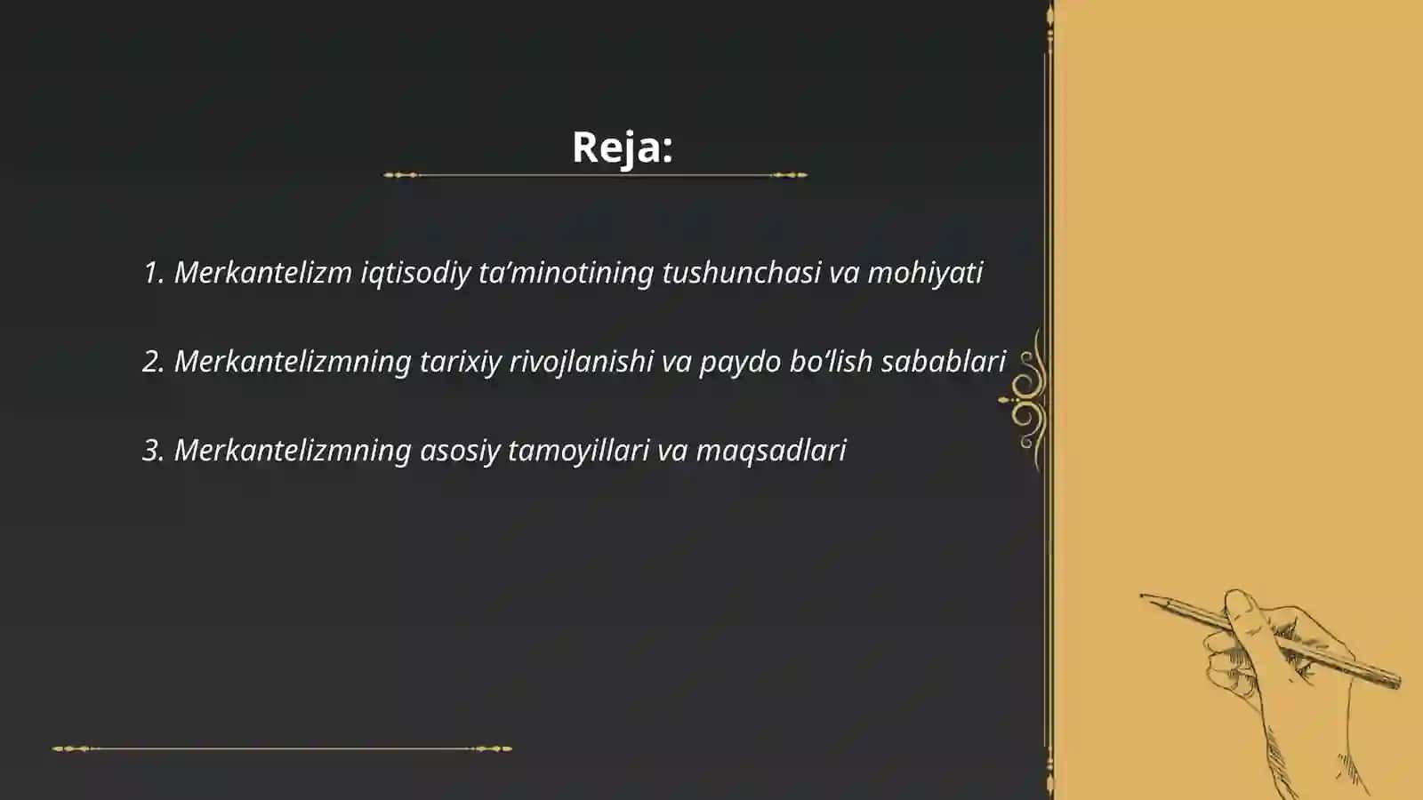Merkantelizm iqtisodiy taʼminotining mohiyati va ahamiyati 2