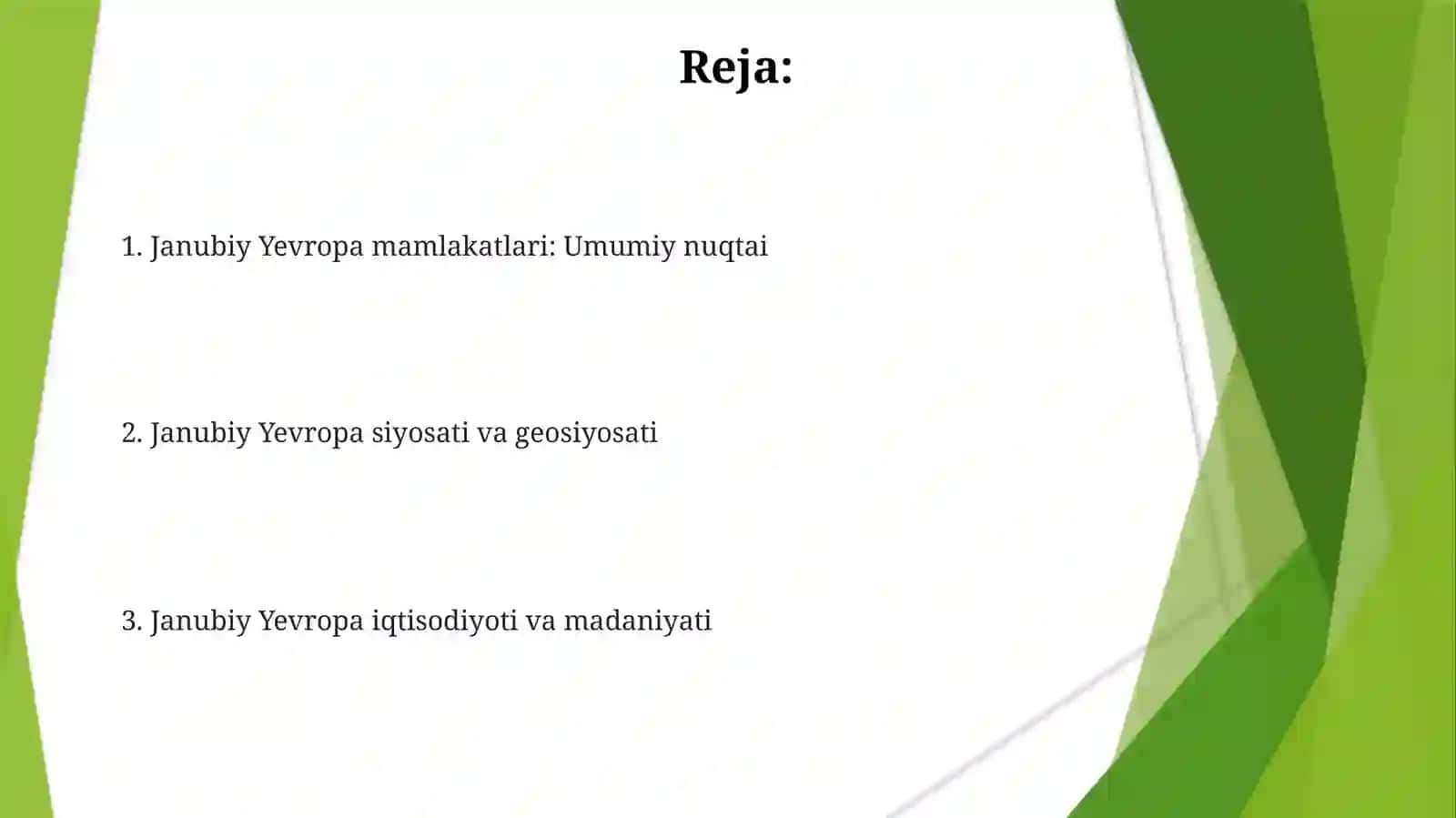 Janubiy Yevropa davlatlari 2