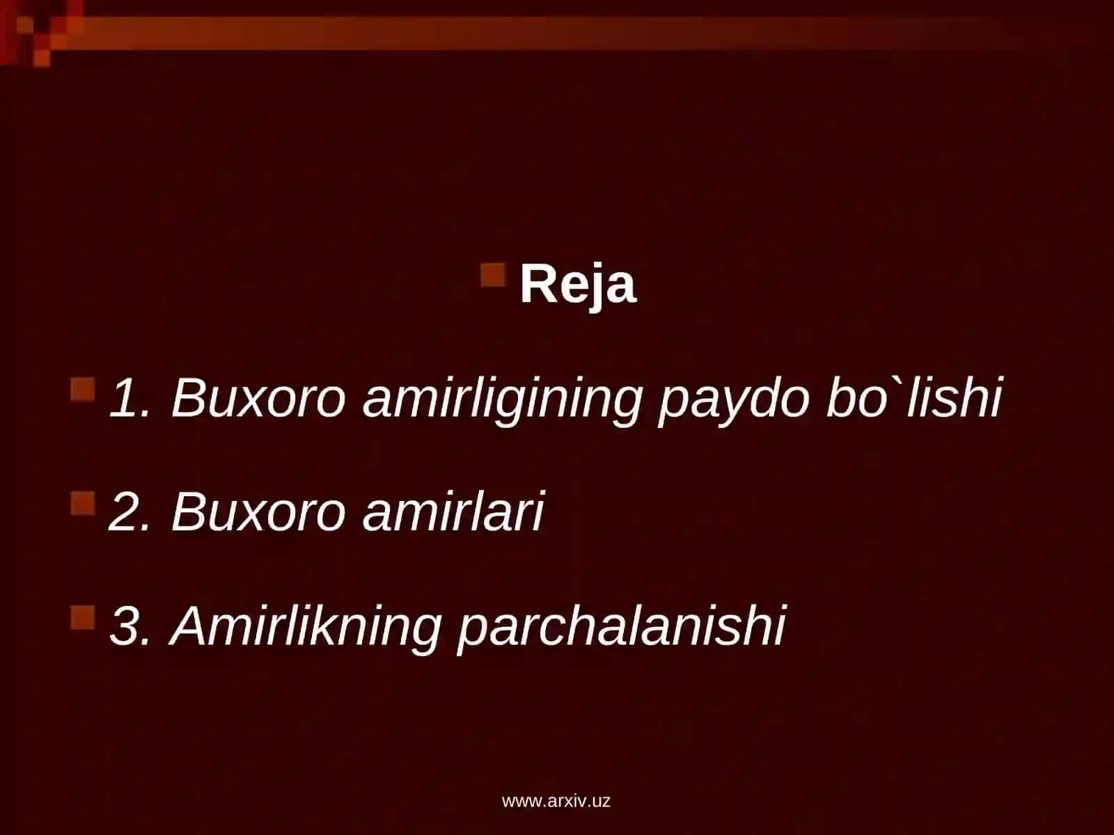 Buxoro amirligi 2