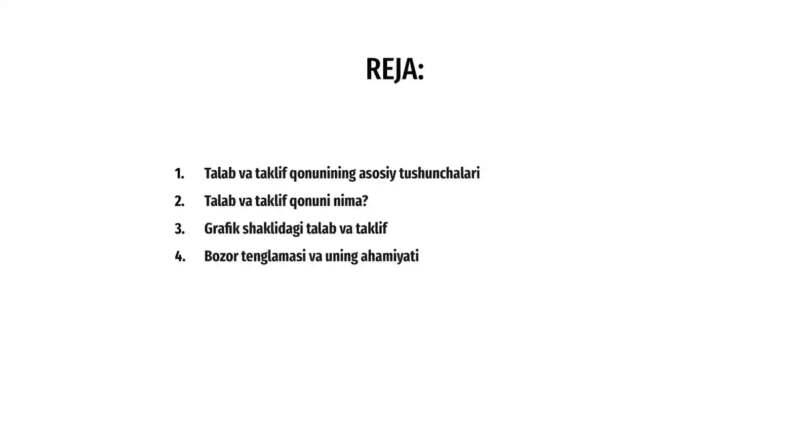 Talab va taklif qonuni 2