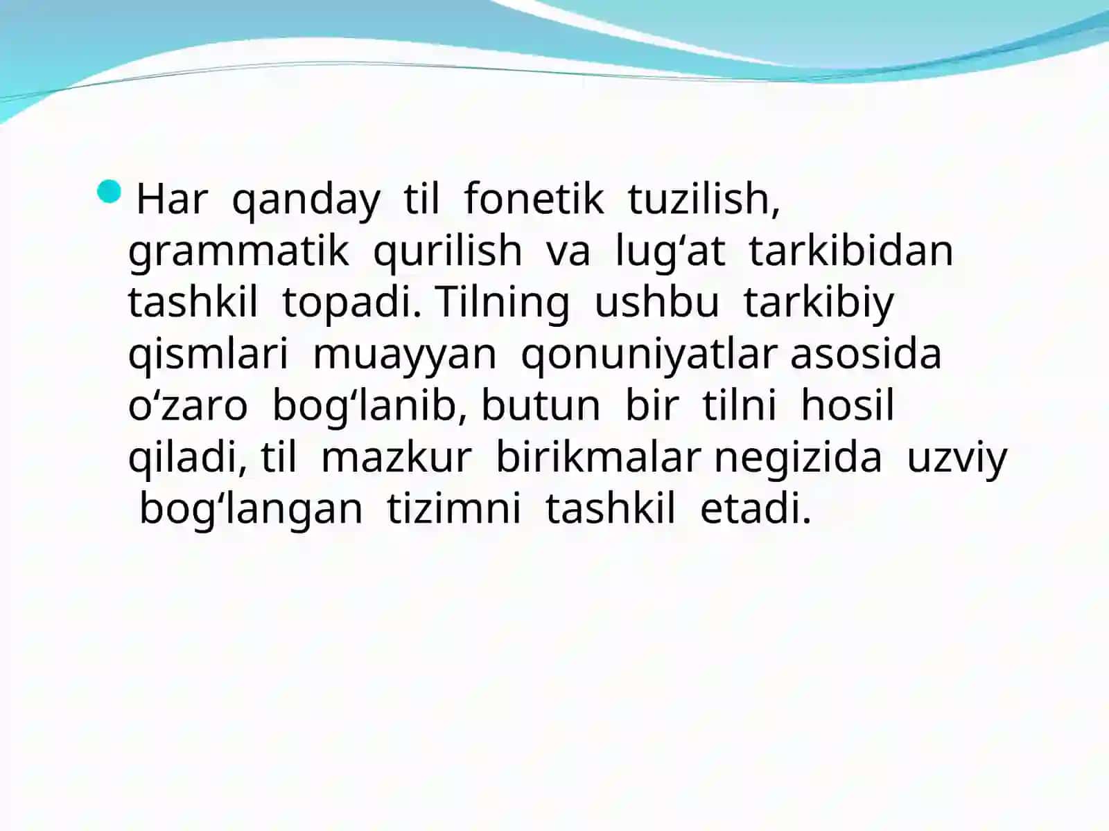 TILSISTEMA VARAMZLAR TIZIMI SIFATIDA 2