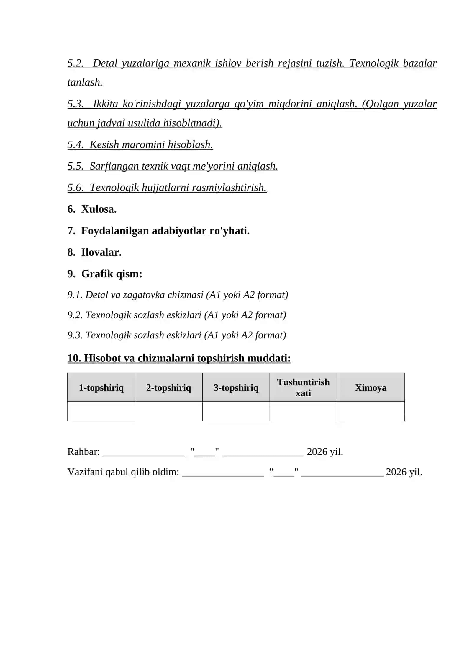 Mashinasozlik texnologiyasi asoslari 2