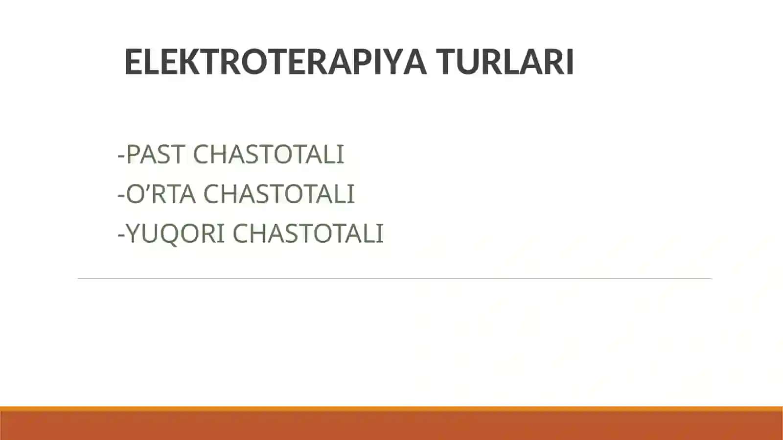 O’ZGARUVCHAN TOK BILAN DAVOLASH 2