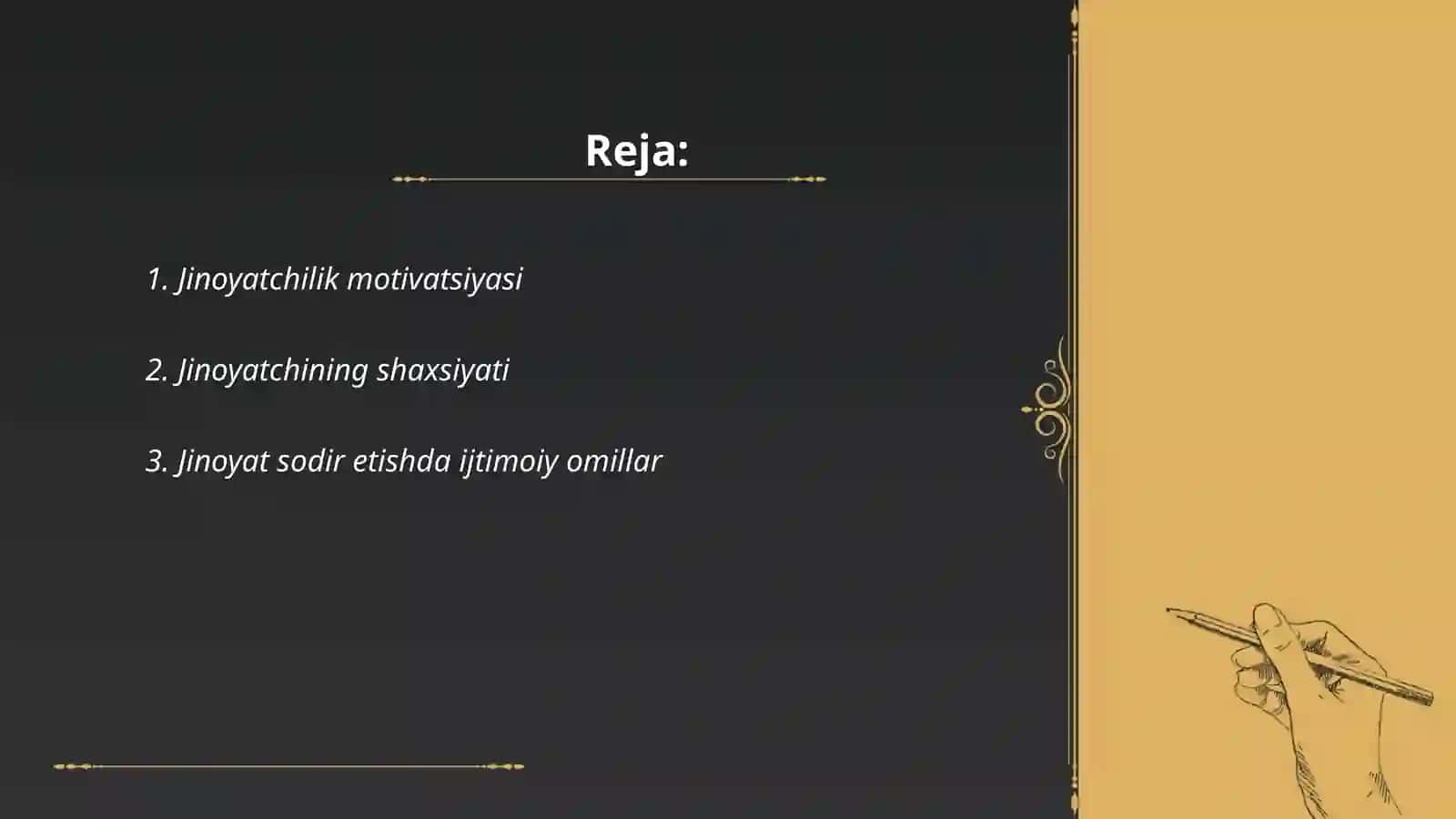 Jinoyatni psixologik tahlil qilish 2