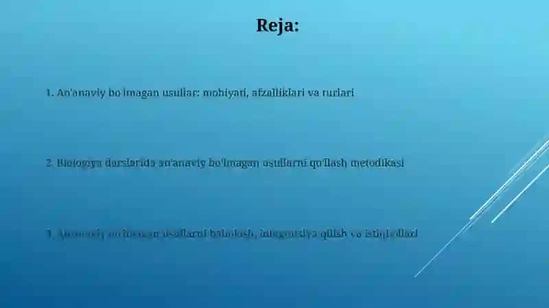 Biologiya darslarida noan’anaviy usullarni qo‘llash metodologiyasi 2