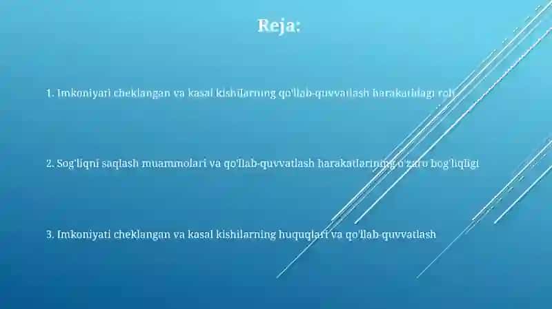 Tayanch harakatida nuqsoni borlar va kasalliklari 2