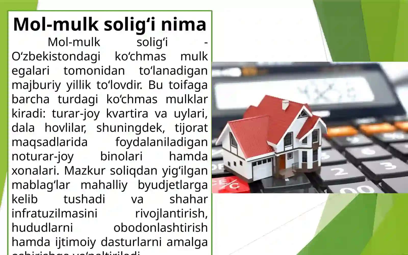 Jismoniy shaxslarning mol-mulkiga solinadigan soliqning o‘ziga xos xususiyatlari 2
