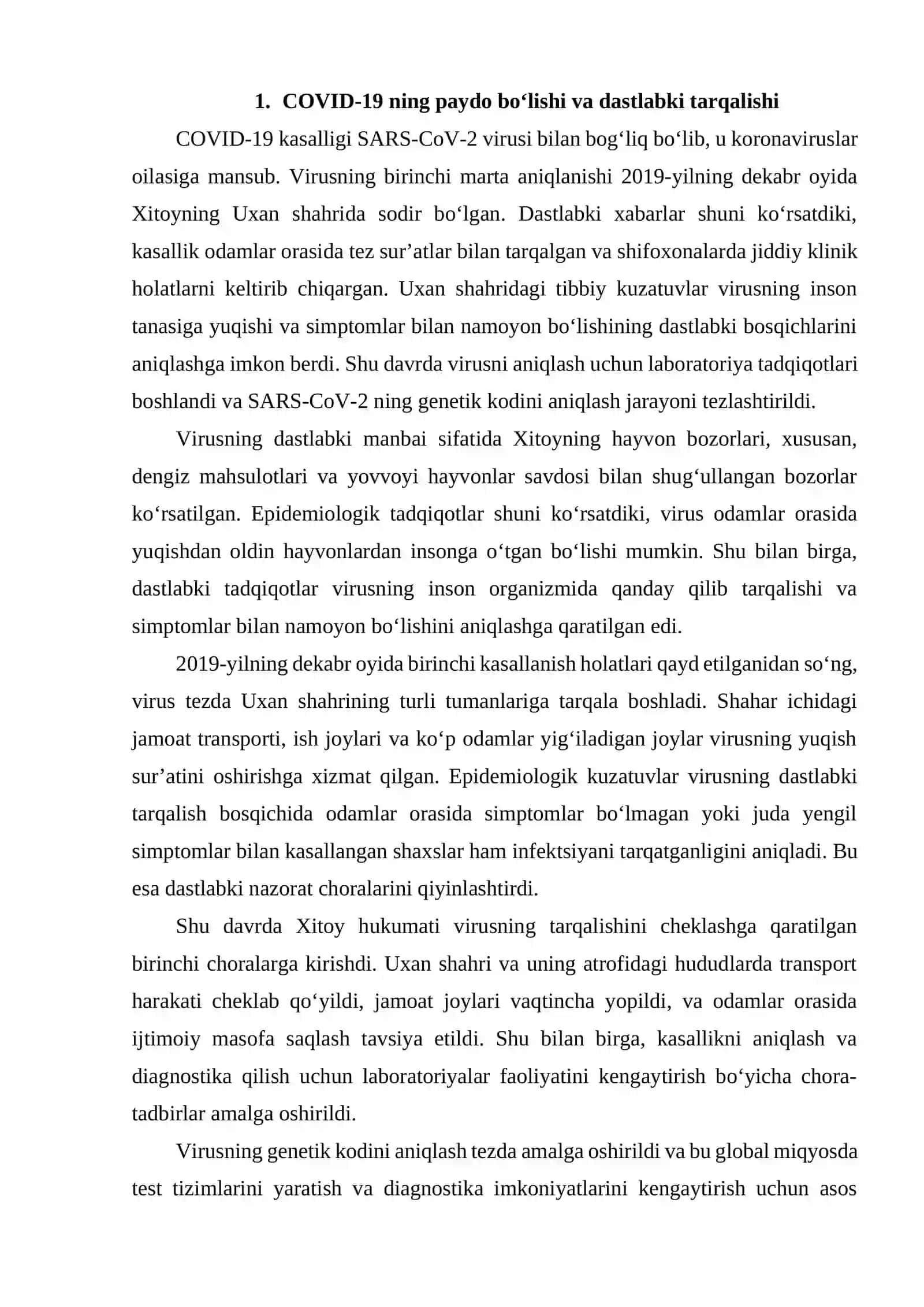 COVID-19 KORONOVIRUS INFEKTSIYASINING GEOGRAFIK TARQALISHI 2