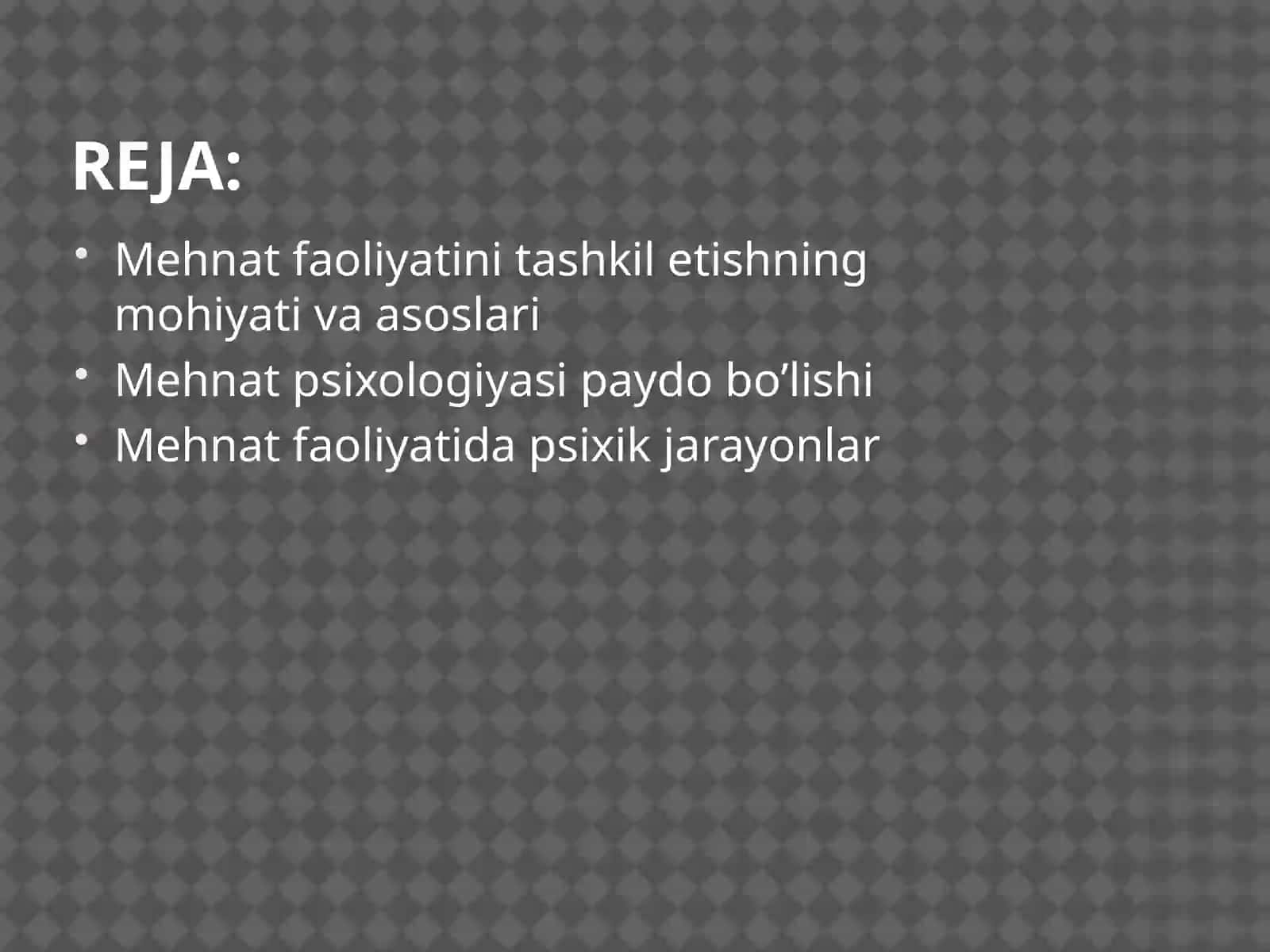 Mehnatfaoliyatni tashkil etishning mohiyati va asoslari 2