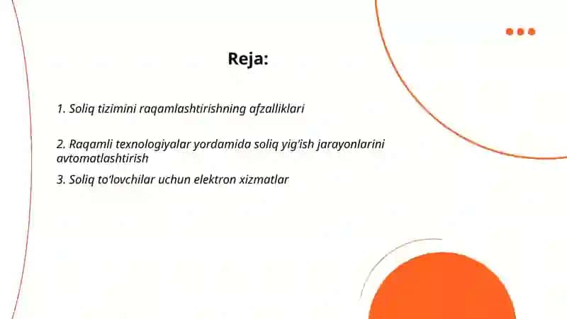 Soliq tizimini raqamli transformatsiyasi 2
