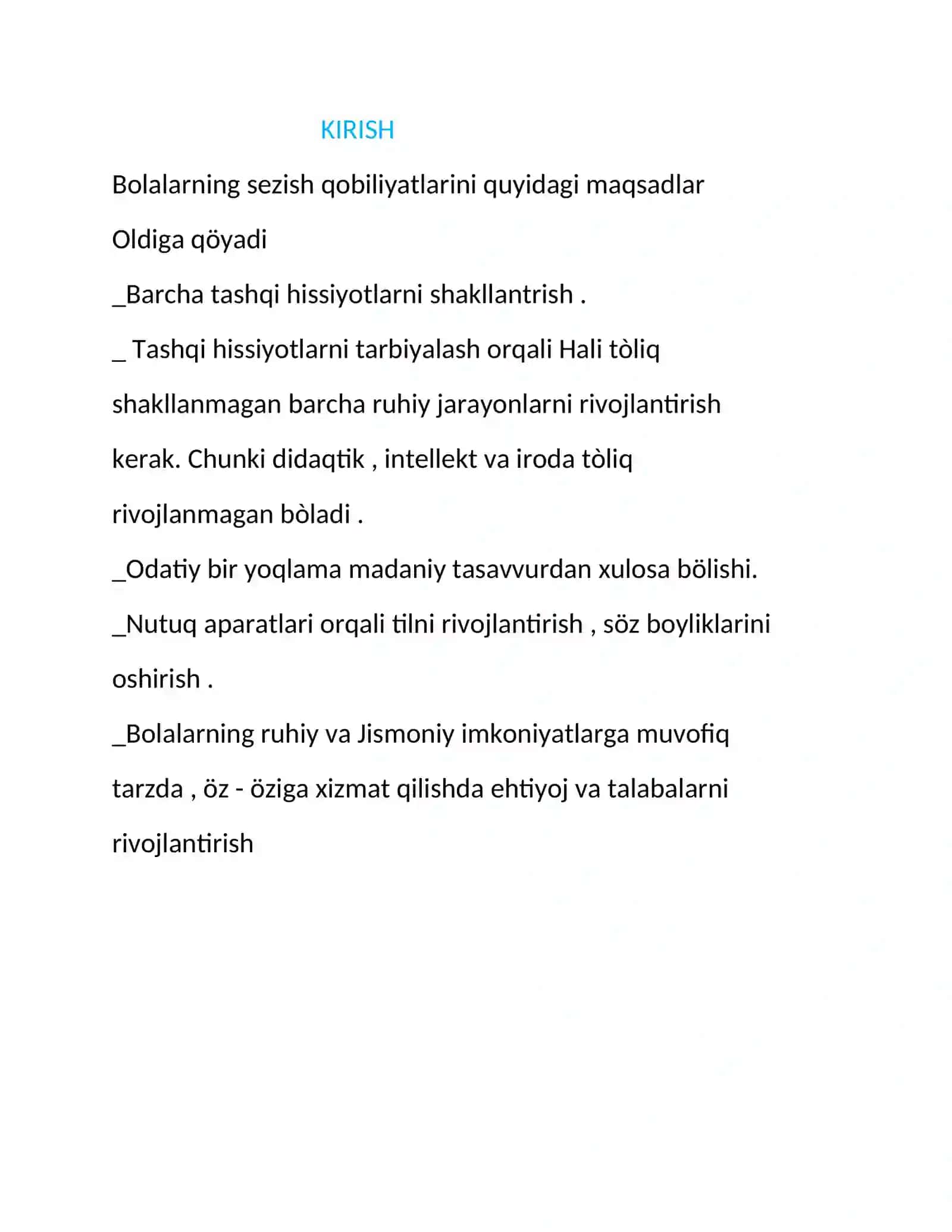 "Ilk qadam"davlat òquv dasturi 2