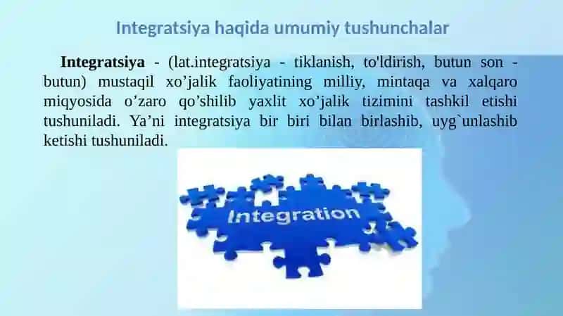 Iqtisodiyotda axborot tizimlarining o'zaro integratsiyasi 2