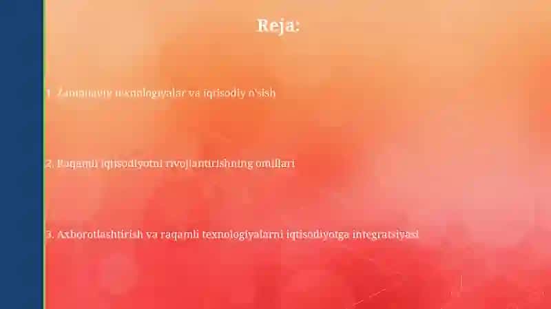 Mamlakat iqtisodiyotini rivojlantirishda Informatika va raqamli texnologiyalarning oʻrni 2