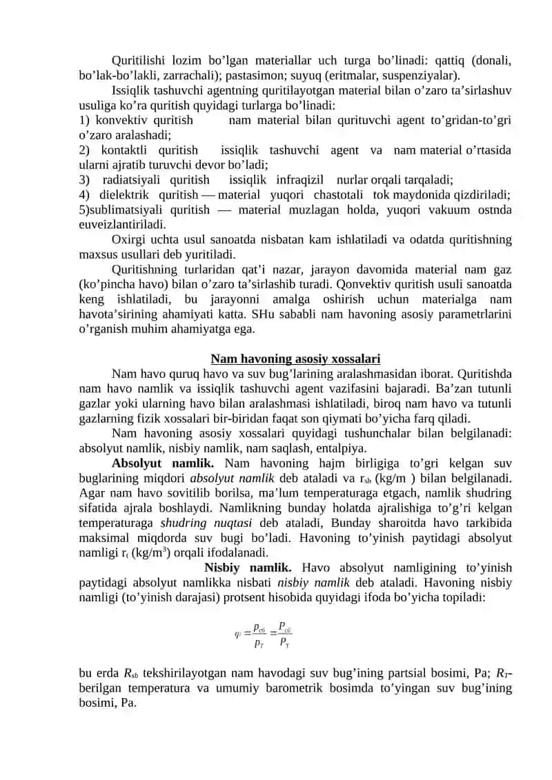 Namlikni Quritish 2