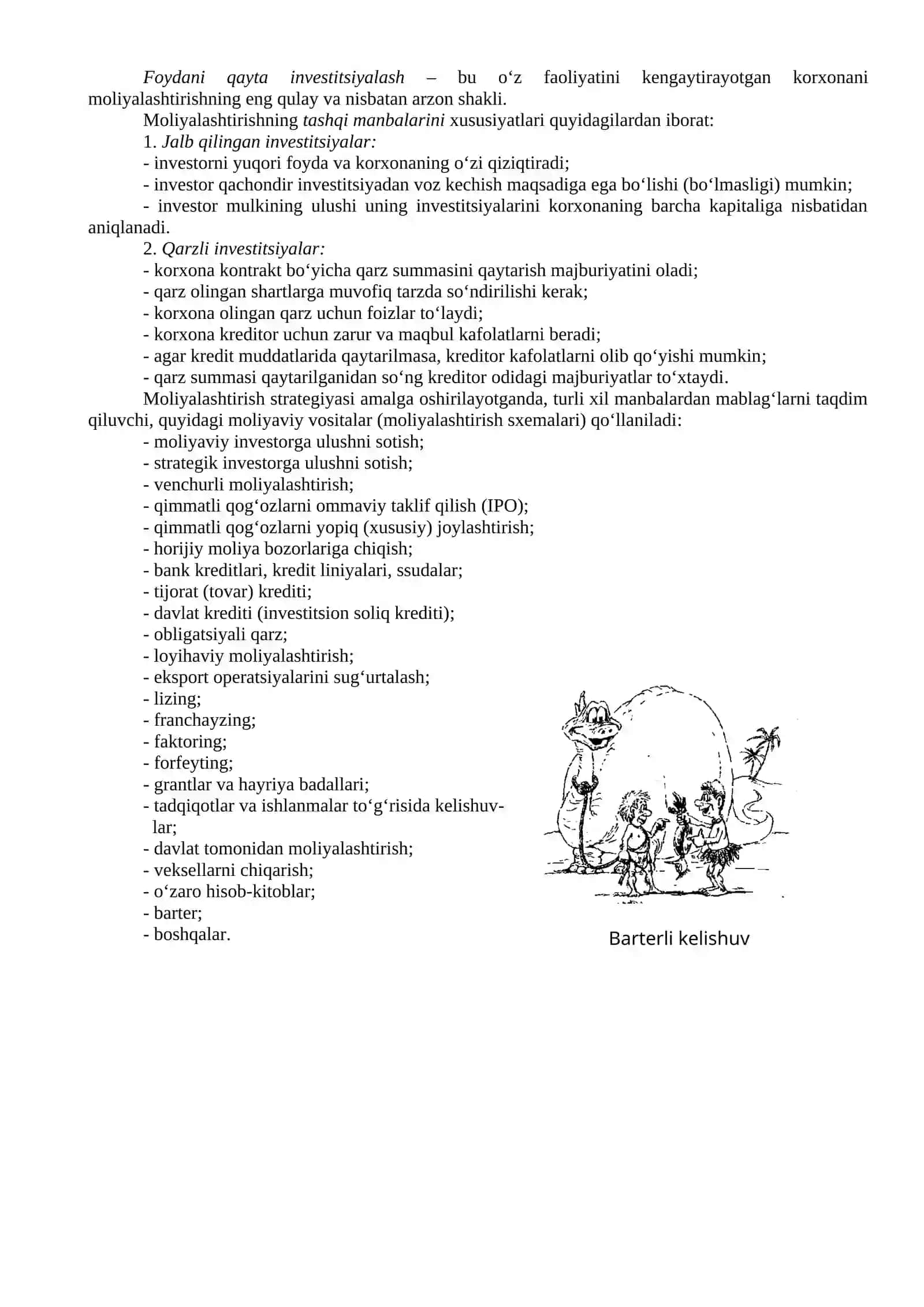 Korxonalar faoliyatini moliyalashtirish 2