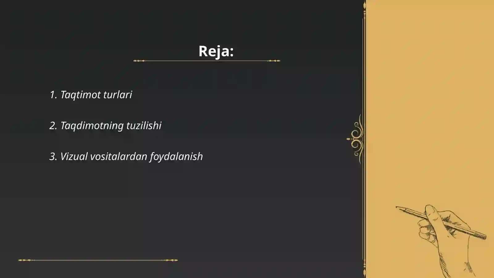 Taqdimot turlari 2
