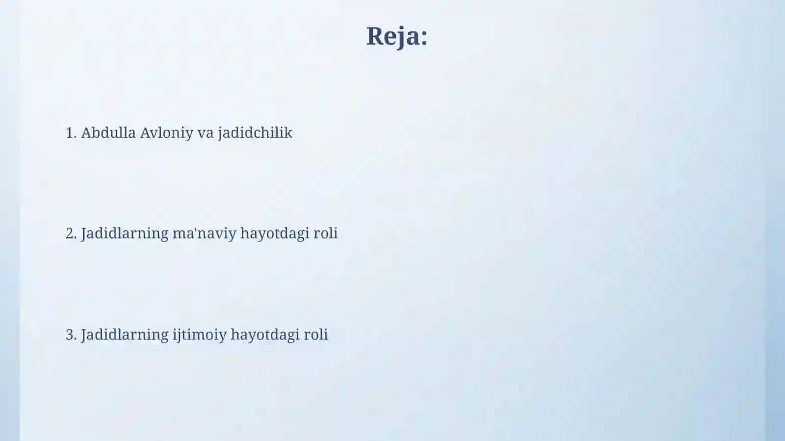 Jadid vatanparvarlarining oʻlka ijtimoiy va maʼnaviy hayotida tutgan oʻrni.Abdulla Avloniy 2