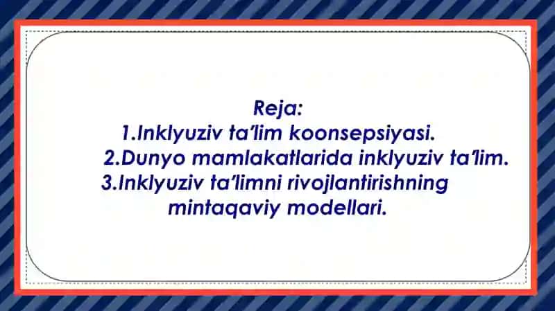 Inklyuziv ta'limning mintaqaviy modellari 2