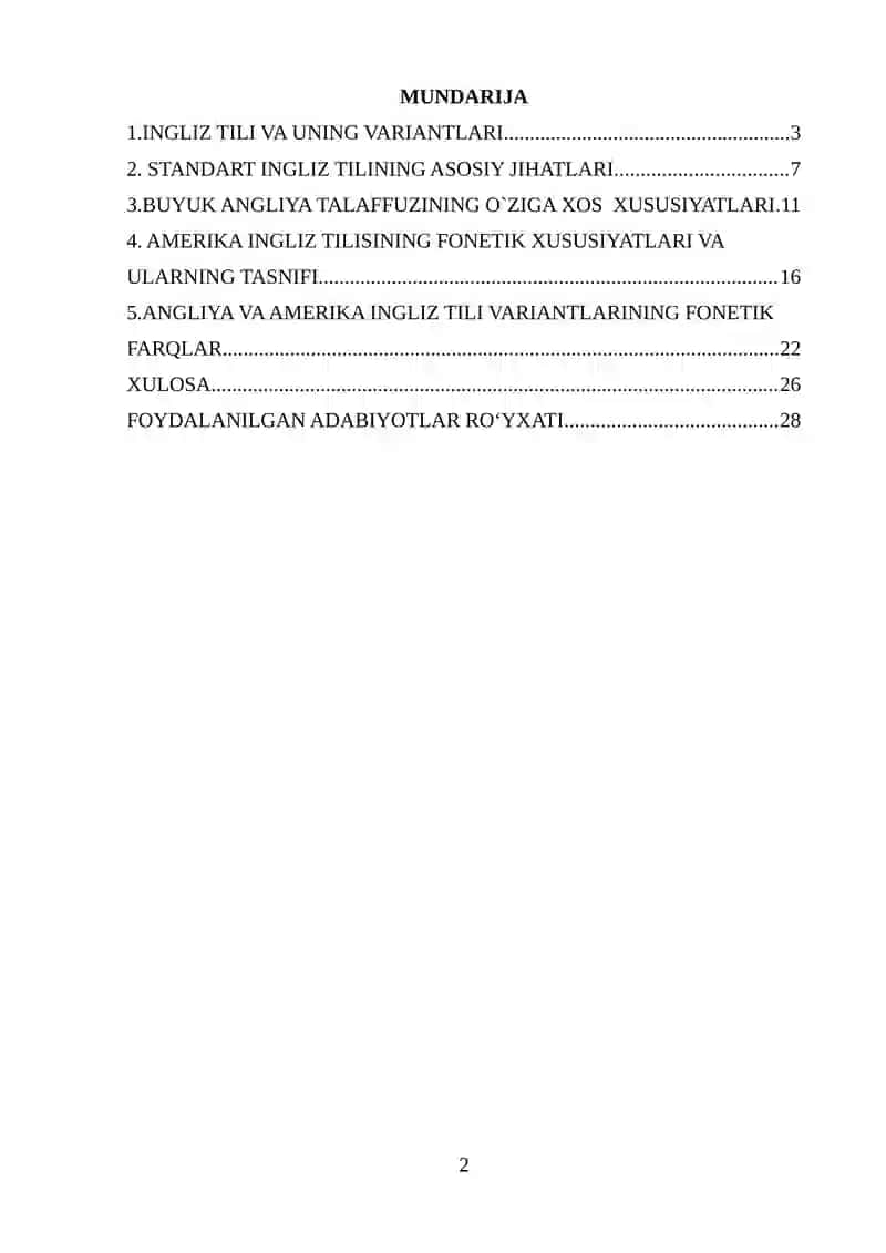 INGLIZ TILI LUG‘ATINING ANGLIYA VA AMERIKA VARIANTLARIDAGI FONETIK FARQLAR 2