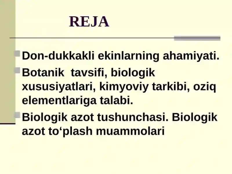 Don-dukkakli ekinlarning ahamiyati va biologik azot 2