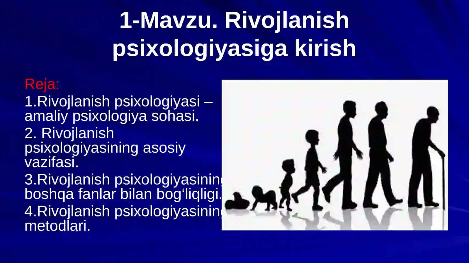 Rivojlanish psixologiyasi va pedagogika fanigakirish 2