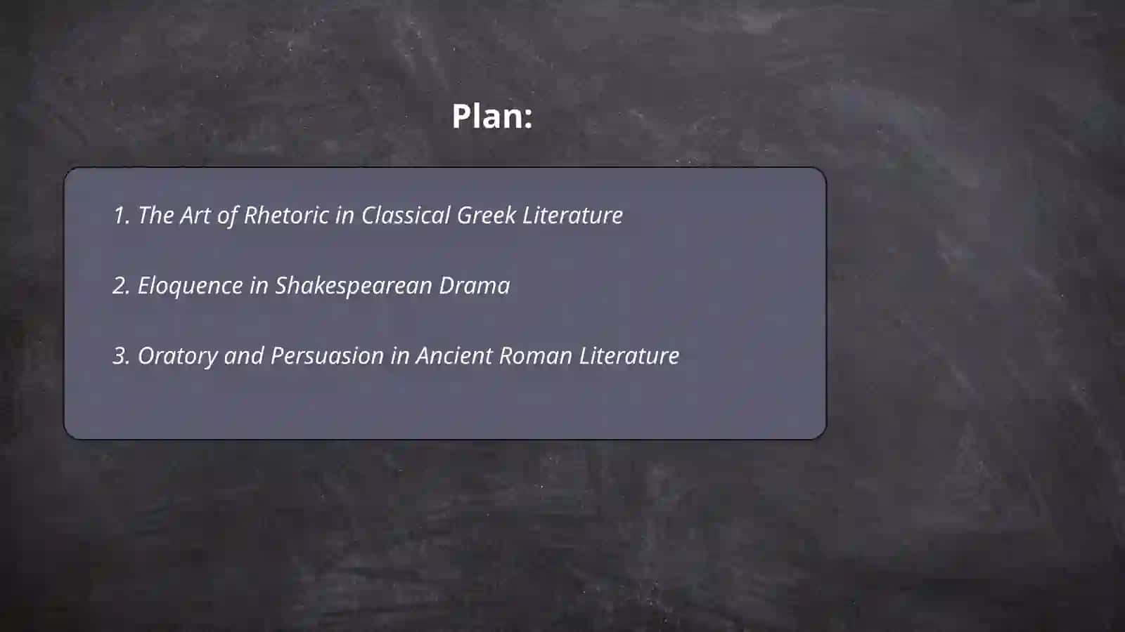 The Art of Rhetoric in Classical Greek Literature 2