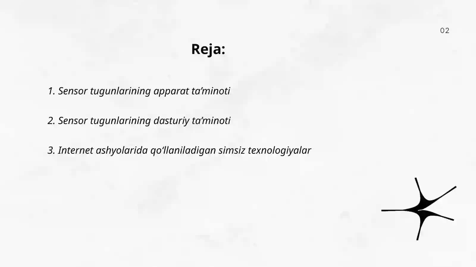 Sensor tugunlarining apparat va dasturiy ta’minoti 2