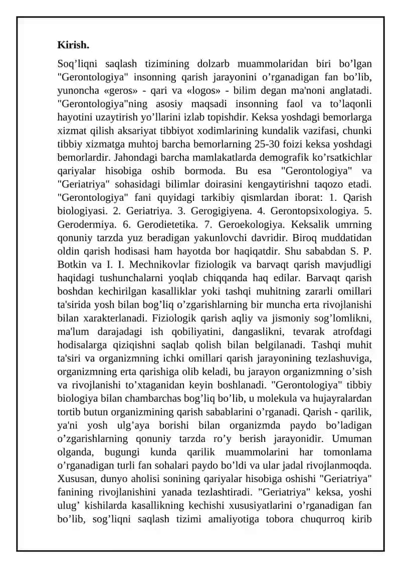 SIYOSIY GERONTOLOGIYA AHOLINING QARISHI VA SIYOSAT 2