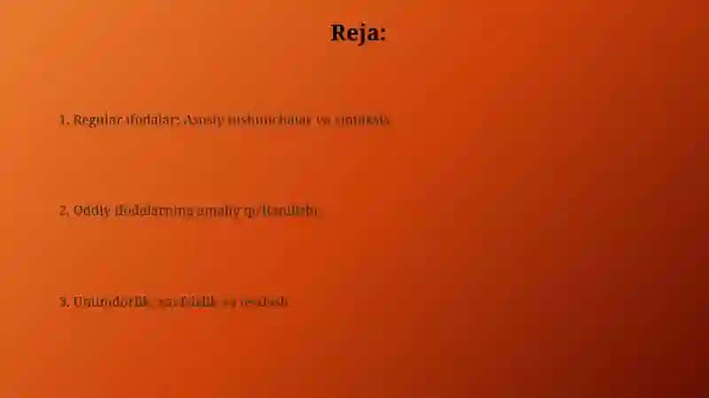 Regulyar ifodalar va ularga misollar 2