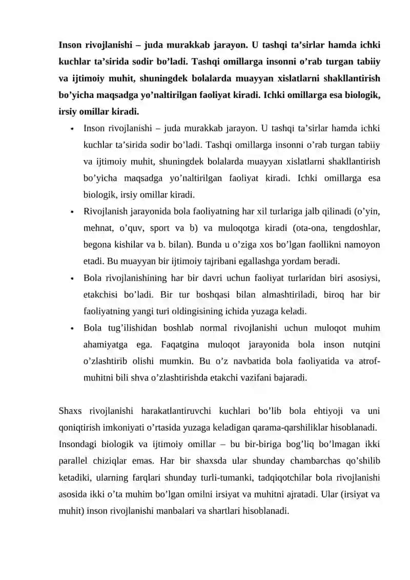 BIOLOGIK VA IJTIMOIY OMILLARNING BOLA RIVOJLANISHIGA TA'SIRI 2