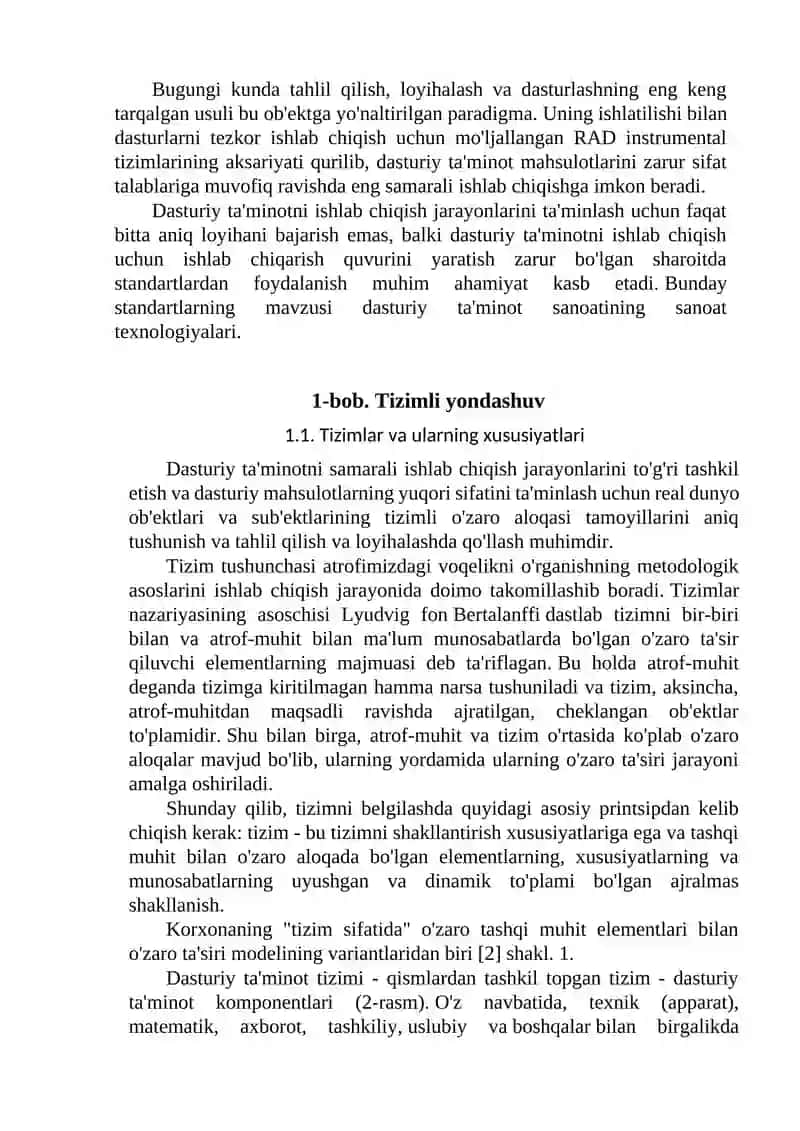 Ma’ruza. Tizimli yondashuv 2