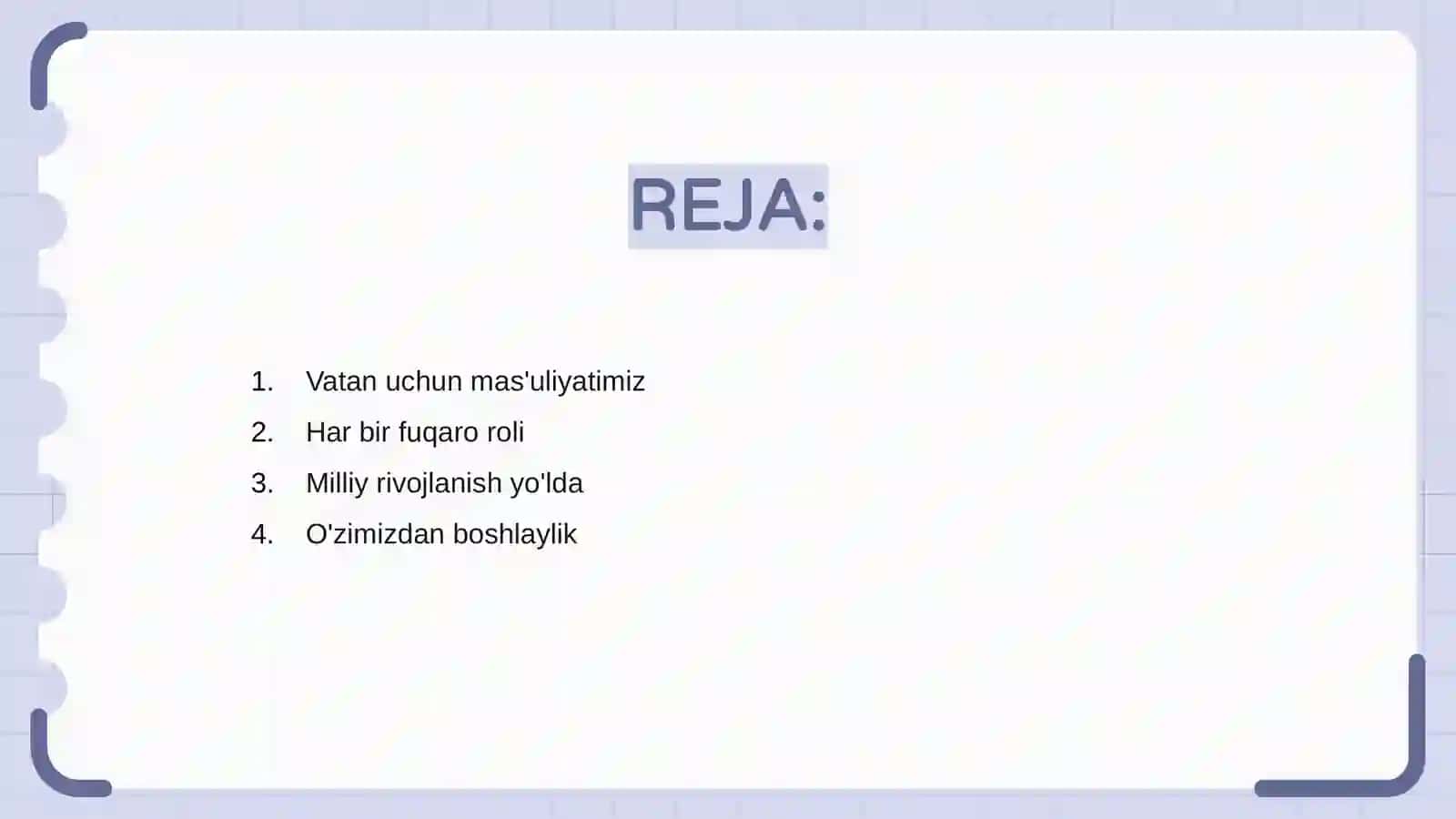 Vatan taraqqiyotiga men ham mas'ulman 2