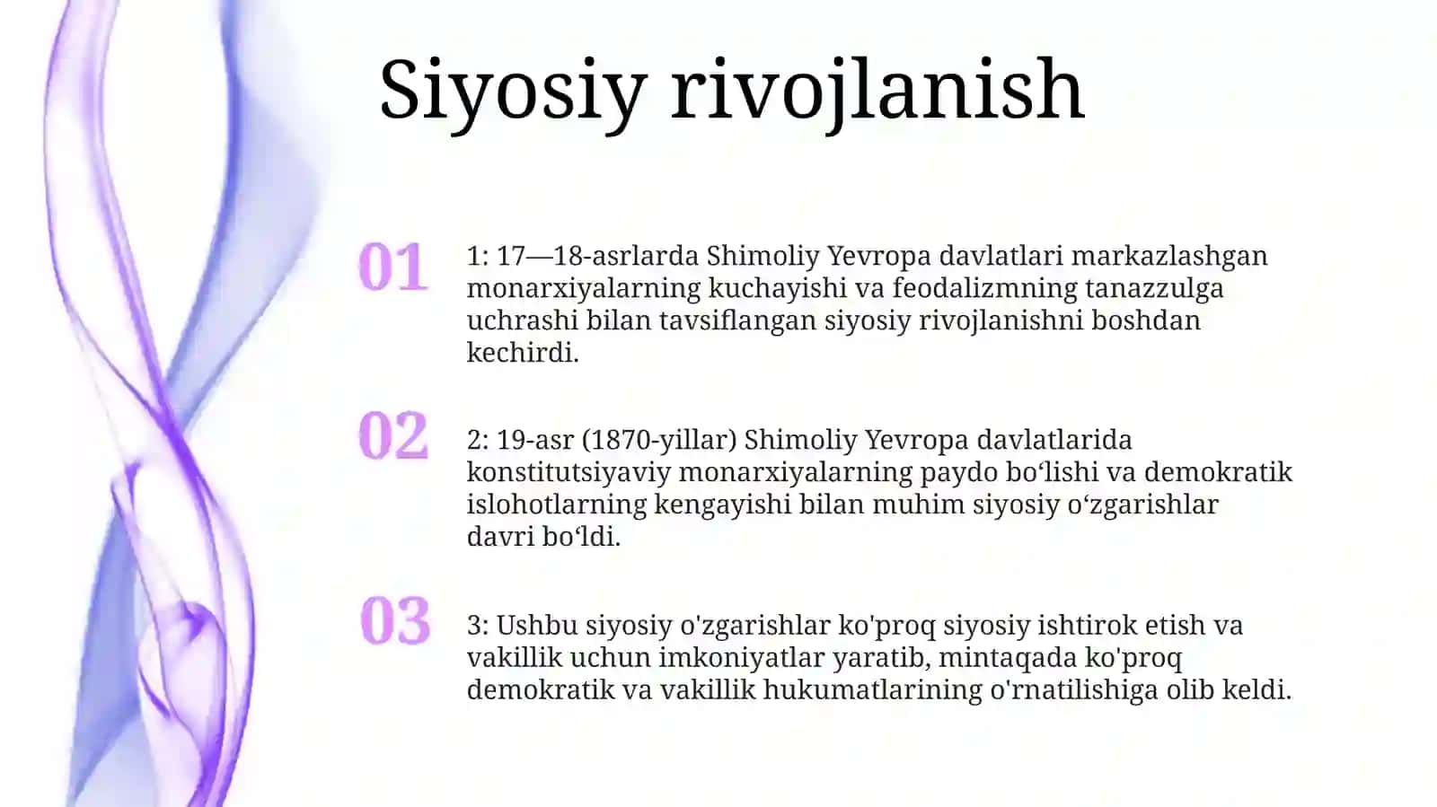 XVII-XVIII Asr Va XIX Asrning 70-Yillarida Shimoliy Yevropa Davlatlari 2