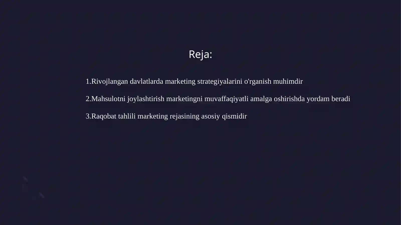 Rivojlangandavlatlariqtisodiyotidamarketingniqo'llashamaliyotitajribasi 2