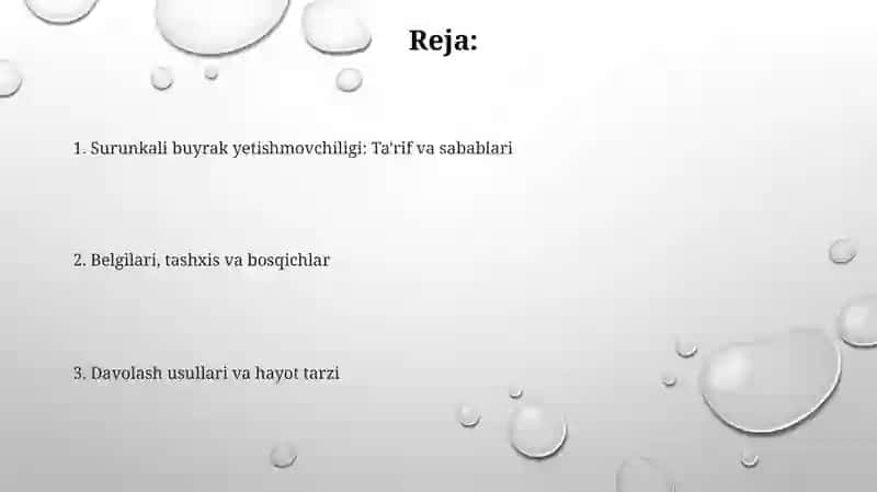 Surunkali buyrak yetishmovchiligi 2