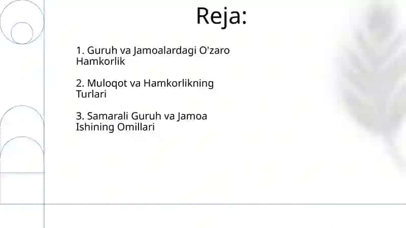 Guruh va jamoalardagi oʻzaro taʼsir 2
