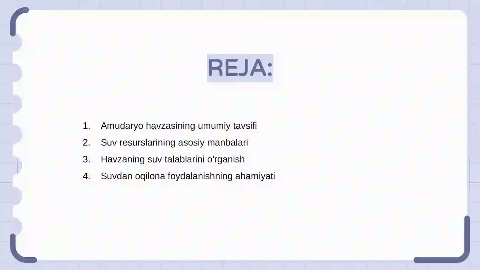 Amudaryo havzasining suv resurslari va ulardanmukammal foydalanish masalalari 2