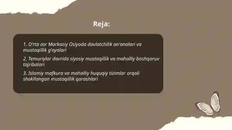 O'zbekistonda mustaqillik g'oyalarining tarixiy asoslari 2