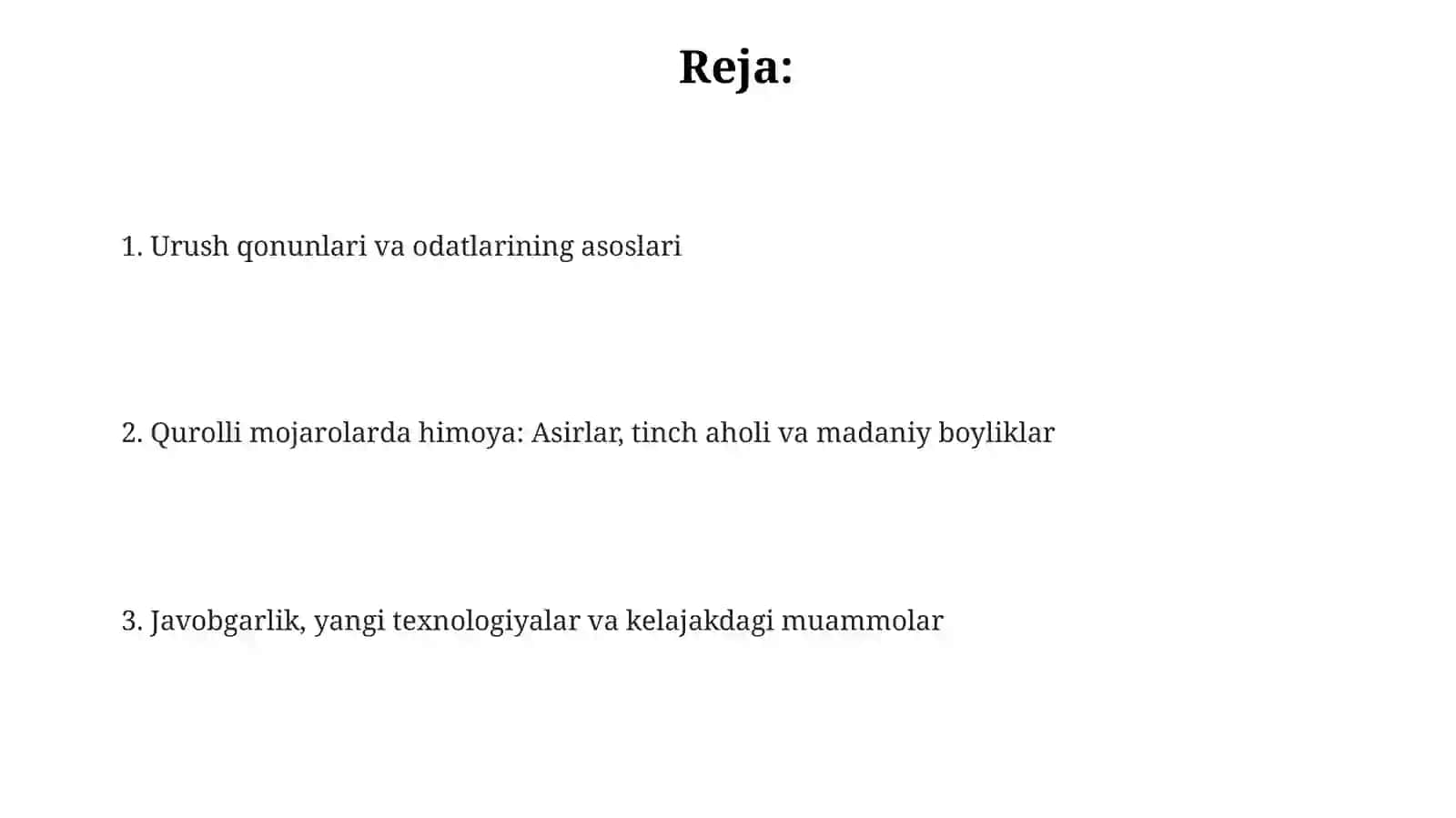 Urush qonunlari va odatlari 2